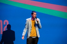Goran Vojnović at an event organized by: Naši filmi doma.