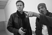 Damjan Kozole, Frank Uwe Laysiepen na snemanju filma Projekt: rak (2013).