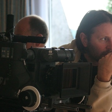 Igor Šterk on the set of 9:06 (2009).