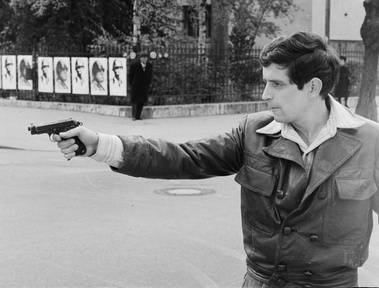 Mirko Bogataj on the set of Sedmina (1969).