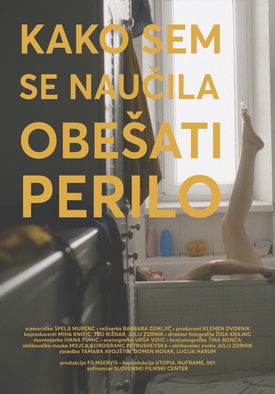 The poster for Kako sem se naučila obešati perilo (2023).