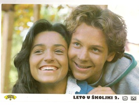 David Sluga, Kaja Štiglic v filmu Poletje v školjki 2 (1988).