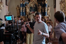 Darko Sinko na snemanju filma Birma (s.d.).