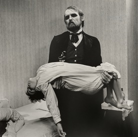 Radko Polič on the set of Idealist (1976).