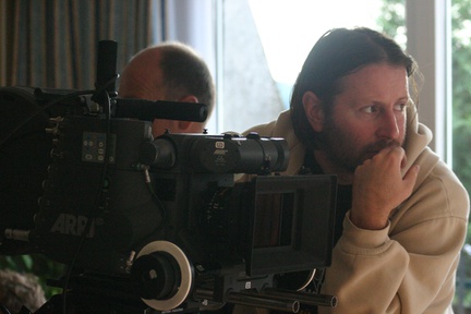Igor Šterk na snemanju filma Uglaševanje (2005).