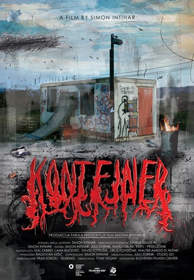 The poster for Kontejner (s.d.).