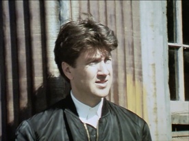 Archival image of David Lynch used in Ponovni pogled na Modri žamet (2016).