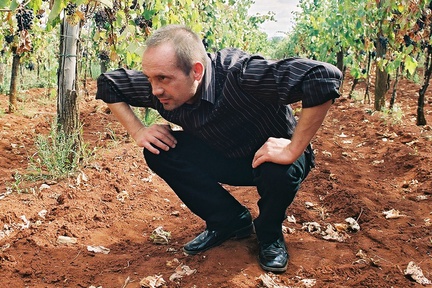Ludvik Bagari na snemanju filma Odgrobadogroba (2005).