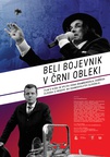 The poster for Beli bojevnik v črni obleki (2021). In this photo:  Ivan Kramberger (I), Ivan Kramberger ml. (II)