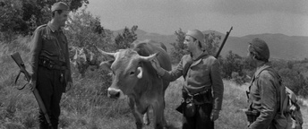 Lojze Rozman, Bert Sotlar, Zlatko Šugman v filmu Ne joči Peter (1964).