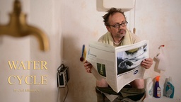 Plakat: Vodni krog (2015). Na fotografiji: Ludvik Bagari