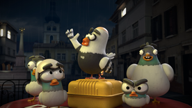 Kader iz filma The Pigeons: Funeral (2025)