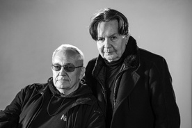 Igor Vidmar, Andrej Košak on the set of Punk pod komunističnim režimom (2025).