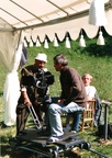 Georgij Rerberg na snemanju filma Pirandello (1999).