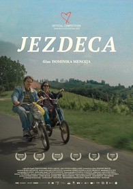 Plakat: Jezdeca (2022). Na fotografiji: Petja Labović, Timon Šturbej