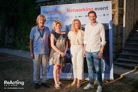 Nataša Bučar, Marko Eraković, Tina Hajo, Cristoph Marcich at an event organized by: KRAFFT - igralski filmski festival.