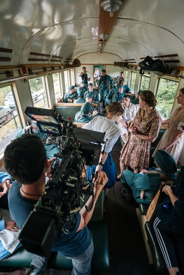 fotografija s snemanja Exodus 1945: Naša kri (2026)