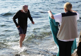 Mustafa Nadarević na snemanju filma Piran - Pirano (2010).