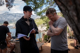 Olmo Omerzu on the set of Ungrateful Beings (2025).