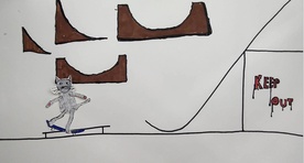 Still frame Mucek na rolki (2022)