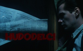 Plakat: Hudodelci (1987). Na fotografiji: Mario Šelih