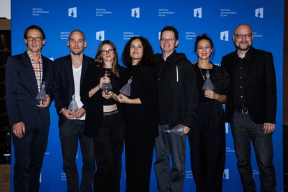 Boris Benko, Mila Bezjak, Primož Hladnik, Mitja Ličen, Marko Mandić, Sonja Prosenc, Katarina Stegnar at an event organized by: FSF - Festival slovenskega filma.