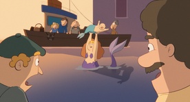 Still frame Plavutarji (s.d.)