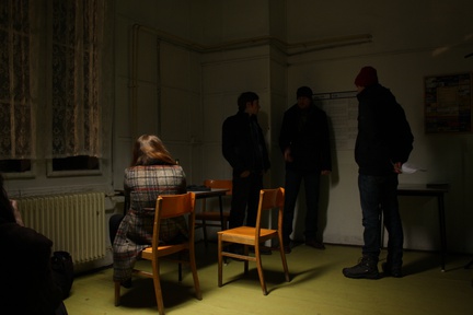 fotografija s snemanja Příliš mladá noc (2012)
