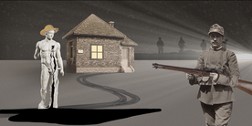 Still frame Zgodbe s prepiha: Mož s slamnikom (2024)