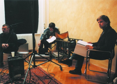 Damjan Kozole na snemanju filma Porno film (2000).