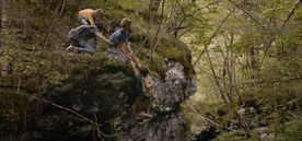 Matija David Brodnik, Ronja Matijevec Jerman, Mak Tepšić, Ivan Vastl v filmu Pojdi z mano (2016).