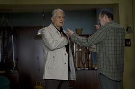 Boris Cavazza, Mustafa Nadarević na snemanju filma Piran - Pirano (2010).