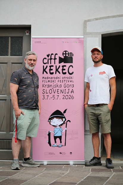 Klemen Dvornik, Miha Mohorič na dogodku CIFF Kekec - Mednarodni otroški filmski festival.
