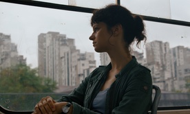 Nika Rozman on the set of Istina (2023).