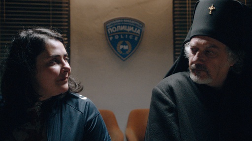 Suad Begovski, Zorica Nuševa v filmu Gospod postoi, imeto i' e Petrunija (2019).