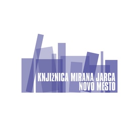 Logotip: KMJ - Knjižnica Mirana Jarca Novo Mesto