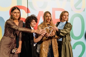 Sarah Al Saleh, Alina Juhart, Mina Milovanović, Mia Skrbinac at an event organized by: 31. Sarajevo Film Festival.