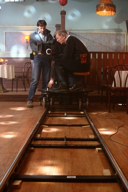 Tomislav Pinter na snemanju filma Ljubljana je ljubljena (2005).