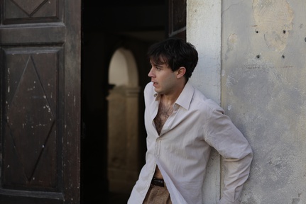 Francesco Borchi na snemanju filma Piran - Pirano (2010).