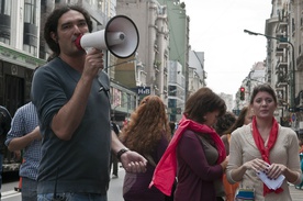 Ivan Gergolet na snemanju filma Dancing with Maria (2014).