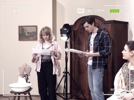 Suzana Krevh, Svit Stefanija, Pia Zemljič v filmu Avdicija (2021).