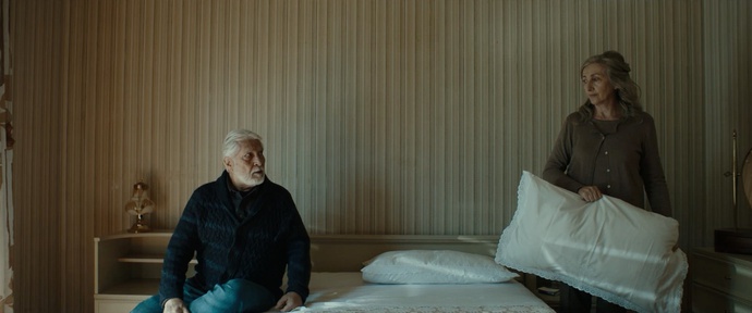 Boris Cavazza, Lunetta Savino v filmu Igor in Rosa (2019).