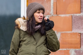 Aleksandra Balmazović on the set of Niko (2017).