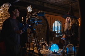 fotografija s snemanja Prvi zimski dan (2025)