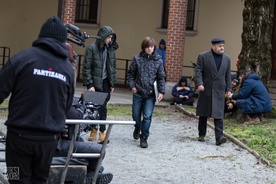 Julij Kump, Vlado Novak on the set of Niko (2017).