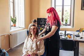 Alenka Tetičkovič na snemanju filma Exodus 1945: Naša kri (2026).