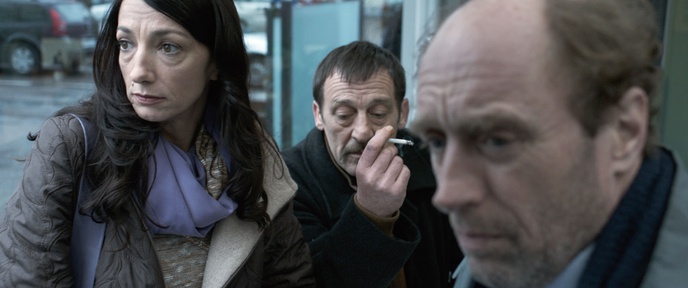 Vesna Milek, Žiga Saksida, Janez Škof (I) v filmu Anina provizija (2017).