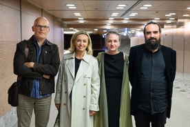 Nataša Bučar, Jure Novak (IV), Simon Popek, Petra Seliškar at an event organized by: Naši filmi doma 2025.