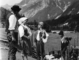 Velimir Gjurin na snemanju filma Srečno Kekec (1963).