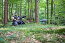 Matej Vranič on the set of Bojevita kraljica noči (2024).